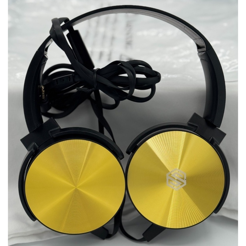 Sonitum Headphones - Yellow - NEW In Bag - 3.55 Jack